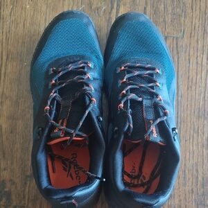 Reebok Black and Blue Athletic Shoes with Breathable Mesh